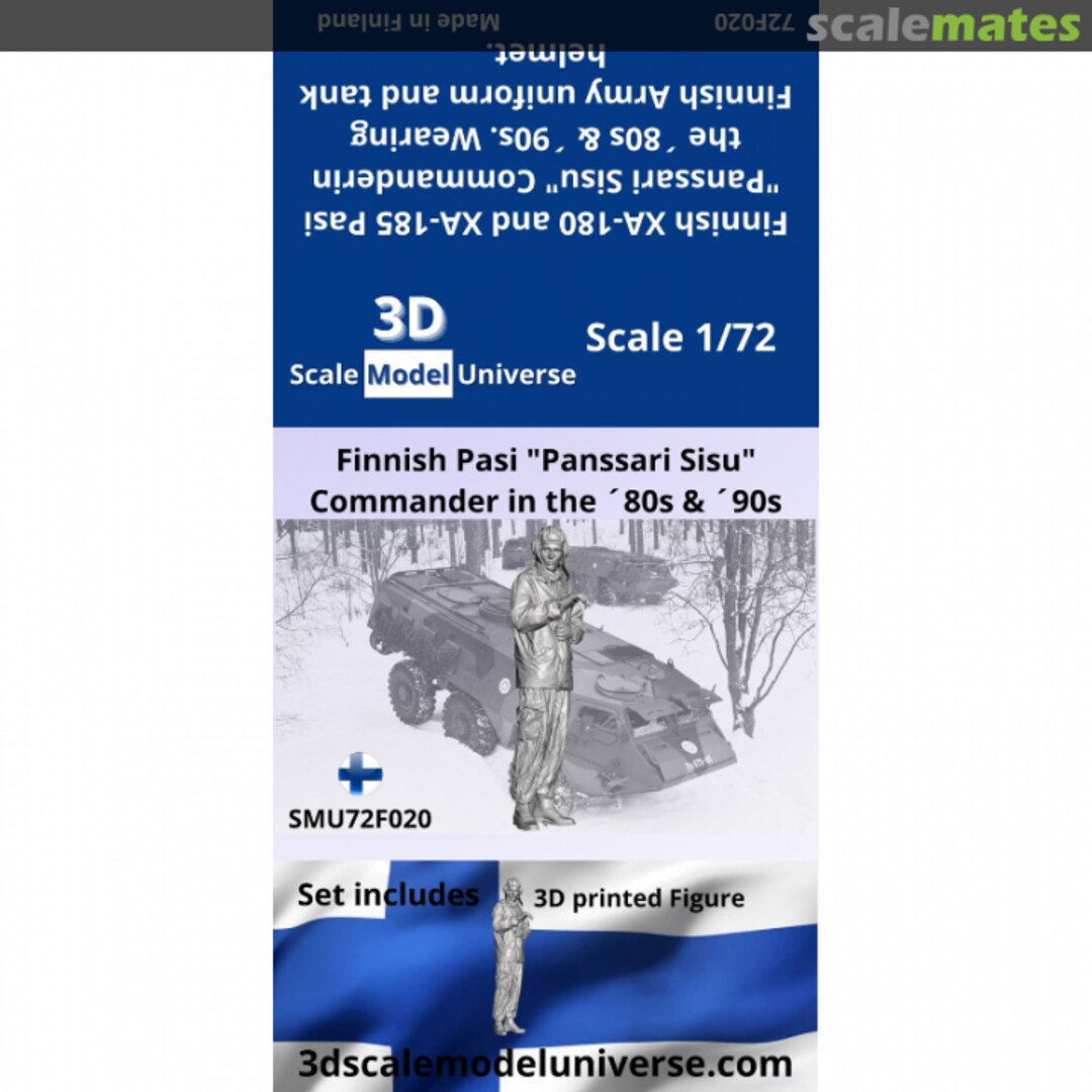 Boxart Pasi “Panssari Sisu” Commander in the ´80s & ´90s SMU72F020 3D Scale Model Universe