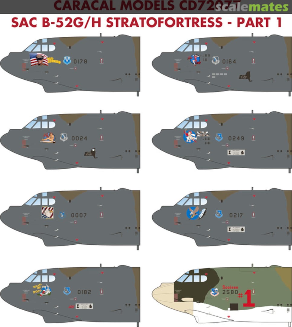 Boxart SAC B-52G/H Stratofortress Part 1 CD72077 Caracal Models Boxart SAC B-52G/H Stratofortress Part 1 CD72077 Caracal Models