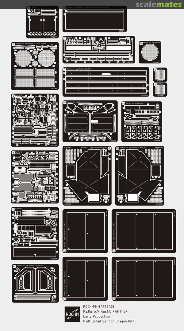 Boxart Pz.Kpfw.V Ausf.G PANTHER Early Production AF35A38 Rochm Boxart Pz.Kpfw.V Ausf.G PANTHER Early Production AF35A38 Rochm
