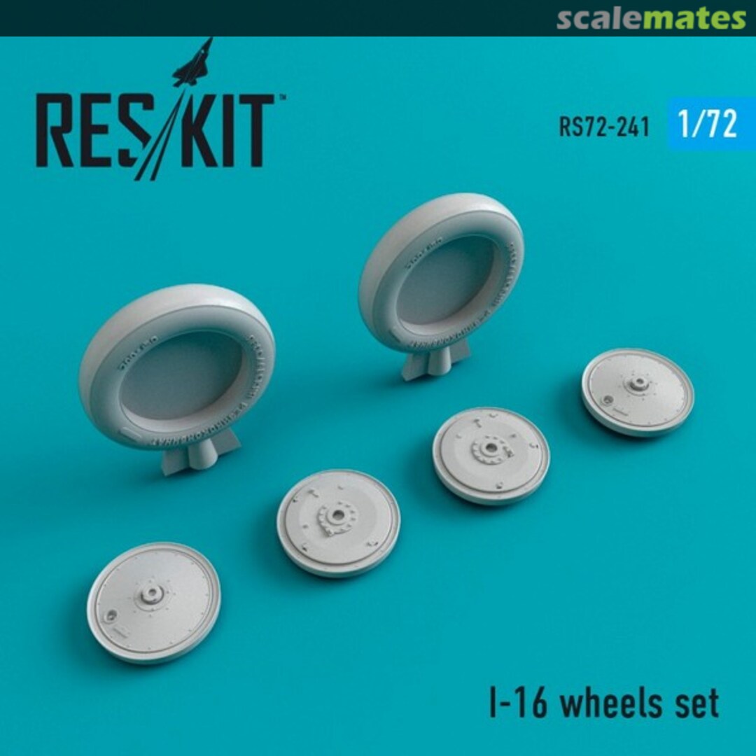 Boxart I-16 wheels set RS72-0241 ResKit Boxart I-16 wheels set RS72-0241 ResKit