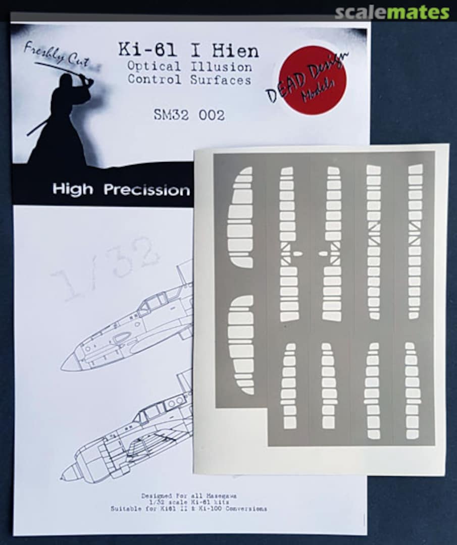 Boxart Ki-61 I Hien - Optical Illusion Control Surfaces SM32002 DEAD Design Models Boxart Ki-61 I Hien - Optical Illusion Control Surfaces SM32002 DEAD Design Models