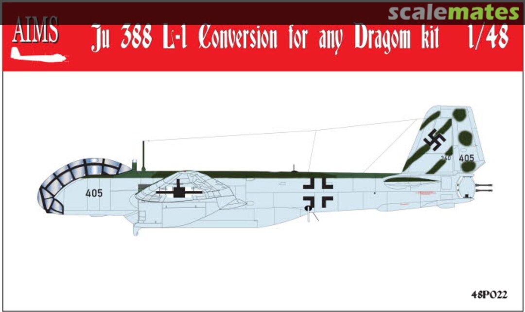 Boxart Ju 388 L-1 conversion 48P022 AIMS Boxart Ju 388 L-1 conversion 48P022 AIMS