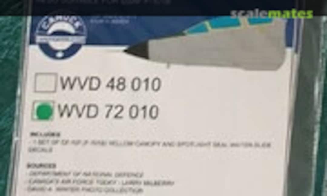 1:72 CF-101 Voodoo Canopy Seals (Canuck Model Products WVD72010) WVD72010