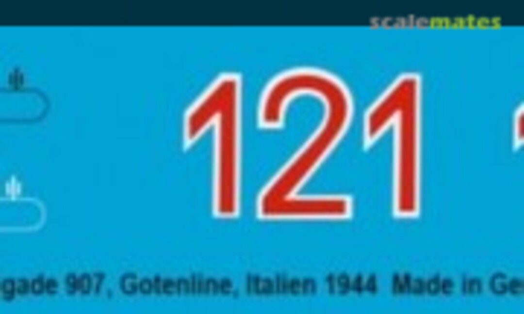 1:16 Sturmgeschütz IV L48 Sturmgeschützbrigade 907, Gotenlinie, Italien 1944 (Peddinghaus-Decals 16 3401) 16 3401