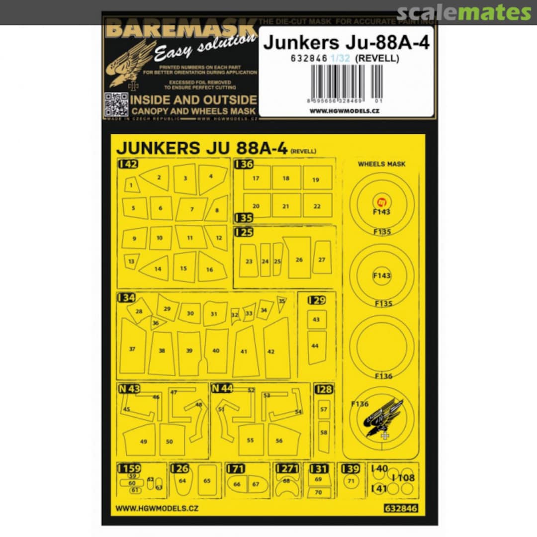 Boxart Junkers Ju-88A-4 (Revell) 632846 HGW Models Boxart Junkers Ju-88A-4 (Revell) 632846 HGW Models