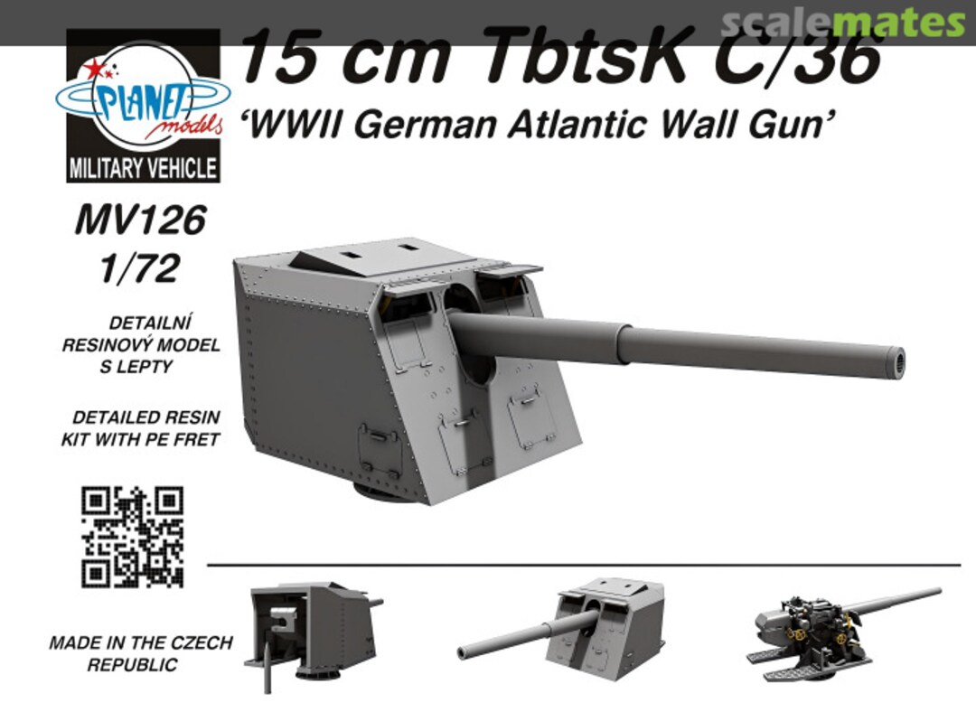 Boxart 15 cm TbtsK C/36 MV126 Planet Models
