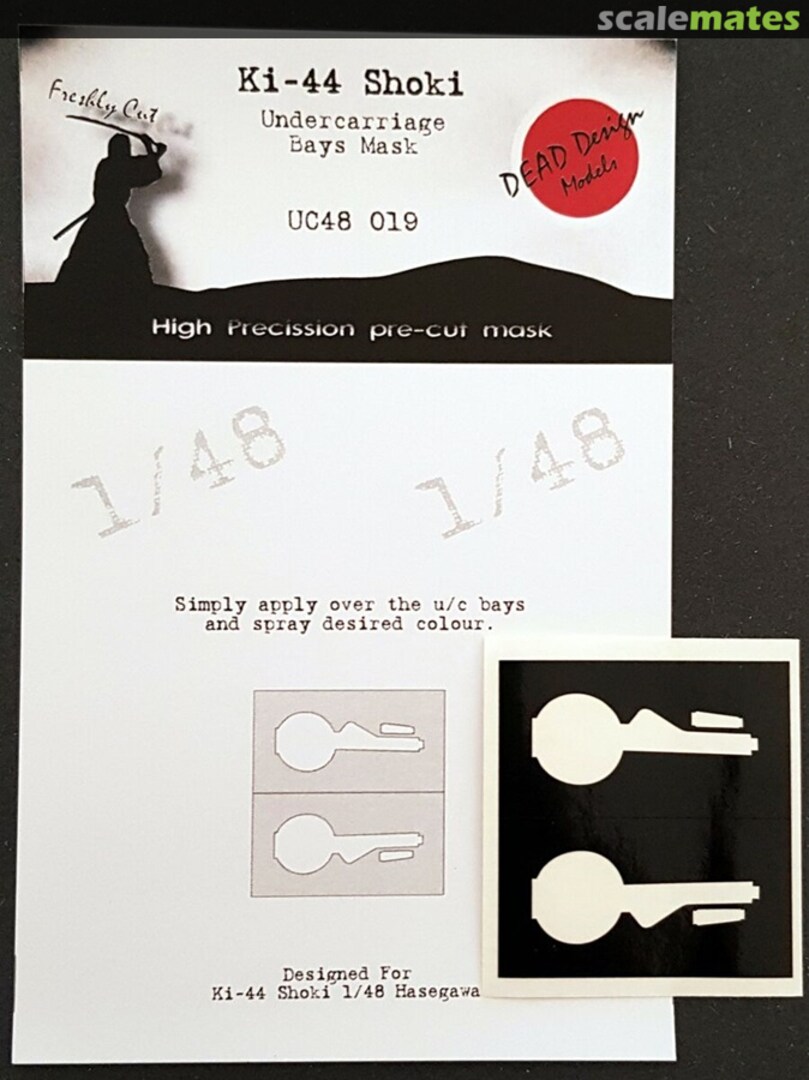 Boxart Nakajima Ki-44 Shoki undercarriage Bays UC48019 DEAD Design Models Boxart Nakajima Ki-44 Shoki undercarriage Bays UC48019 DEAD Design Models