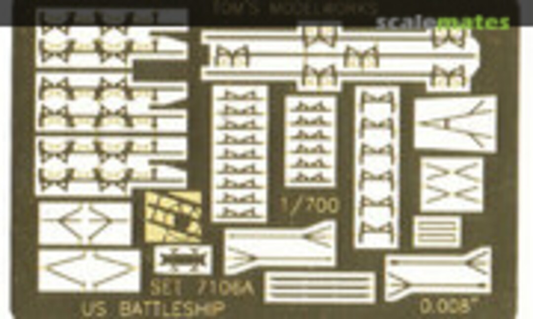 1:700 U.S. Navy battleship details set 2 (Tom's Modelworks 7106A) 7106A