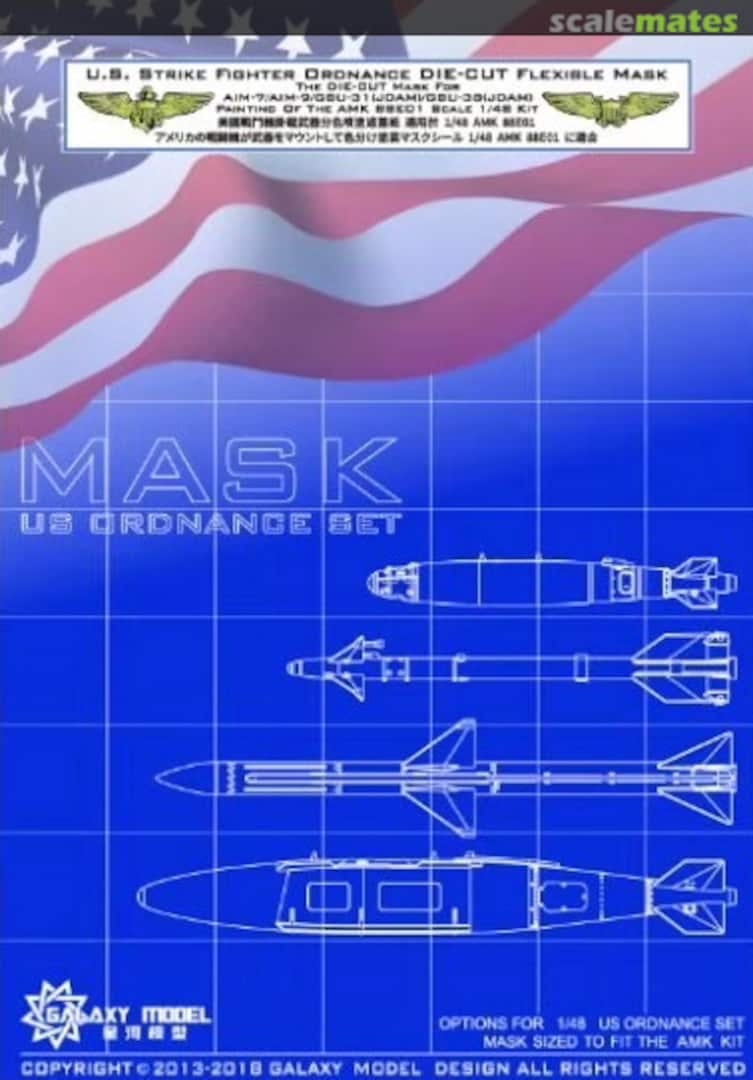 Boxart U.S. Strike Fighter Ordnance Die-cut flexible mask C48005 Galaxy Model Boxart U.S. Strike Fighter Ordnance Die-cut flexible mask C48005 Galaxy Model