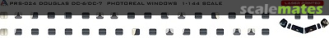Boxart Douglas DC-6/7 - Photoreal Window set PRS-024 8aDecs