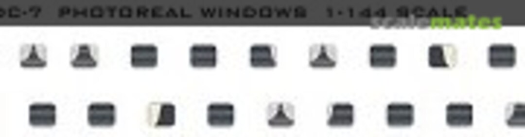 1:144 Douglas DC-6/7 - Photoreal Window set (8aDecs PRS-024) PRS-024