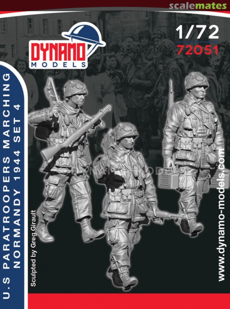 Boxart US Paratroopers Marching (Normandy 1944) Set 4 72051 Dynamo Models
