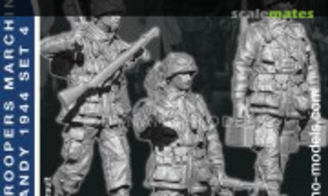 1:72 US Paratroopers Marching (Normandy 1944) Set 4 (Dynamo Models 72051) 72051