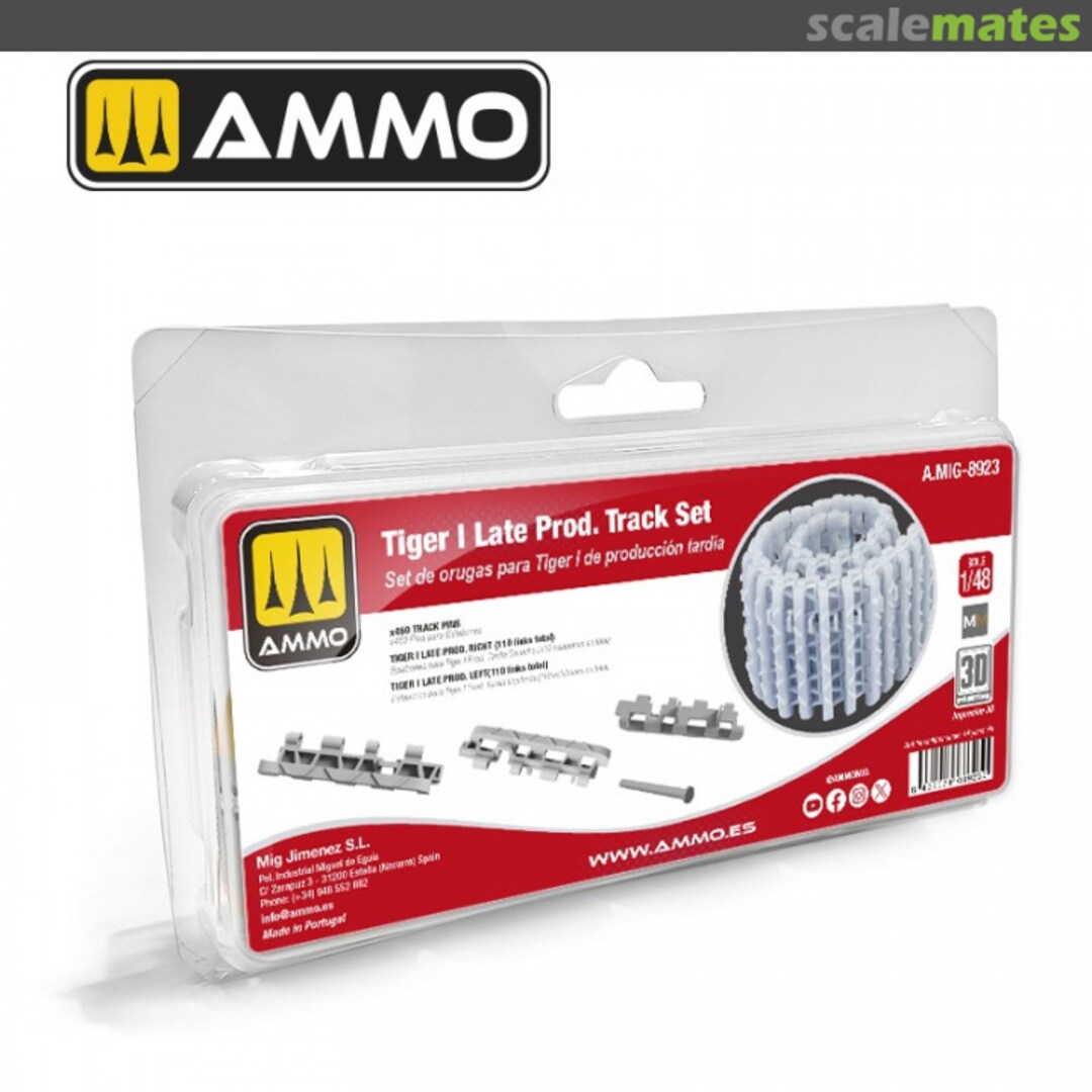 Boxart Tiger I Late Production Tracks Set A.MIG-8923 Ammo by Mig Jimenez Boxart Tiger I Late Production Tracks Set A.MIG-8923 Ammo by Mig Jimenez