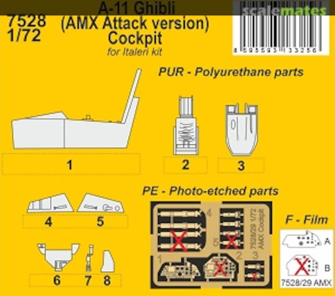 Boxart A-11 Ghibli (AMX Attack Version) - Cockpit 7528 CMK Boxart A-11 Ghibli (AMX Attack Version) - Cockpit 7528 CMK