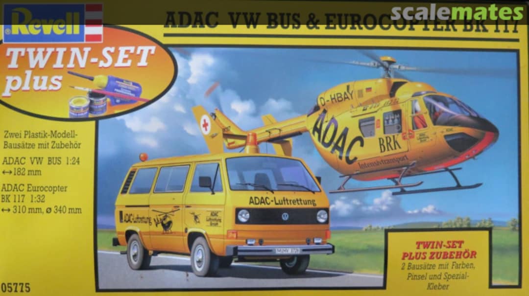 Boxart ADAC VW Bus & Eurocopter BK 117 05775 Revell Boxart ADAC VW Bus & Eurocopter BK 117 05775 Revell
