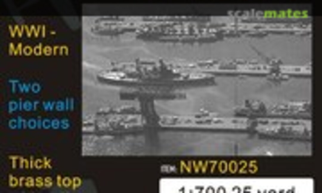 25 Yard Naval Pier WWI-Modern Pier Wall Choices (Alliance Model Works NW70025)