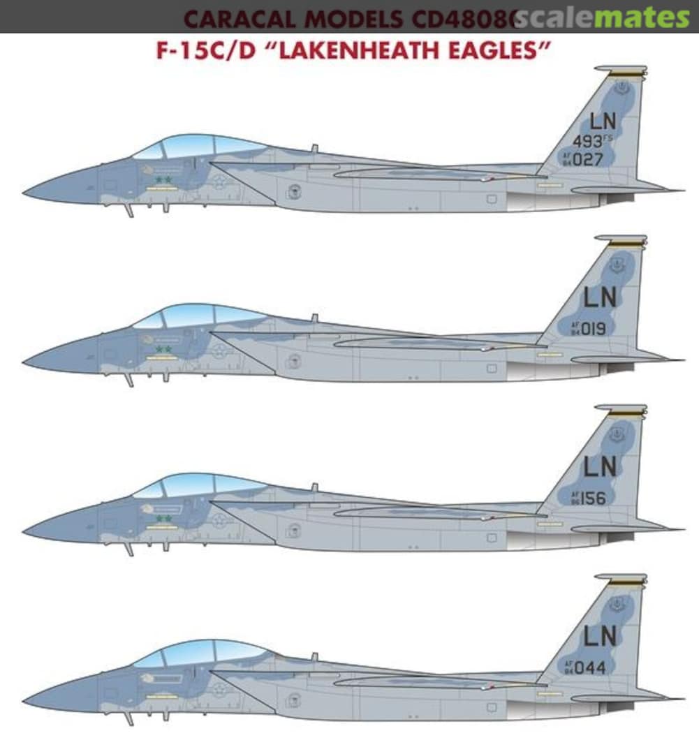 Boxart F-15C/D Lakenheath Eagles CD48080 Caracal Models Boxart F-15C/D Lakenheath Eagles CD48080 Caracal Models