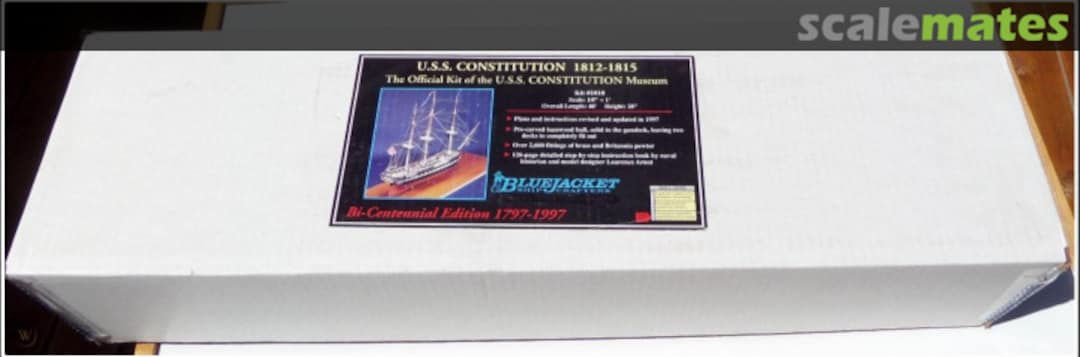 Boxart U.S.S. Constitution 1812-1815 1018 Bluejacket Ship Crafters