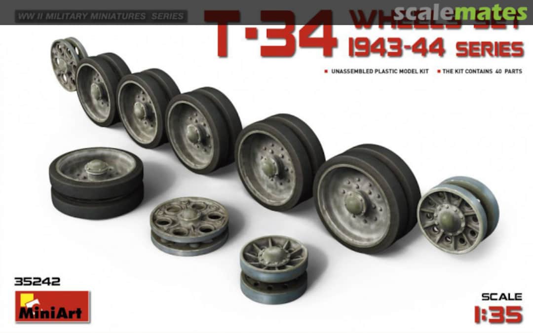 Boxart T-34 Wheels set 35242 MiniArt Boxart T-34 Wheels set 35242 MiniArt