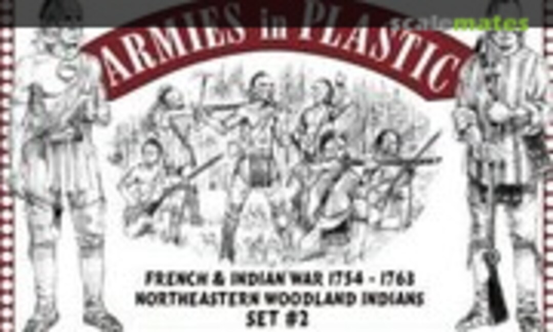 1:32 French & Indian War 1754-1763 Northeastern Woodland Indians Set #2 (Armies in Plastic 5548) 5548
