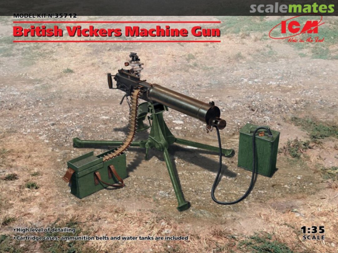 Boxart Vickers Machine Gun 35712 ICM