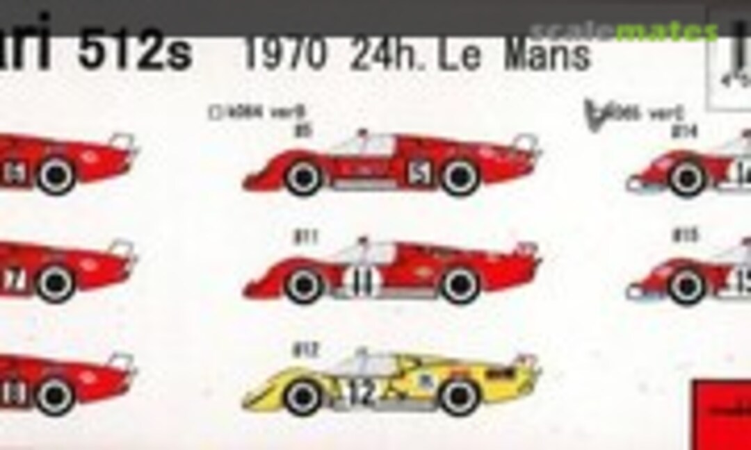 1:24 Ferrari 512 S Coda Lunga (Model Factory Hiro K-065)