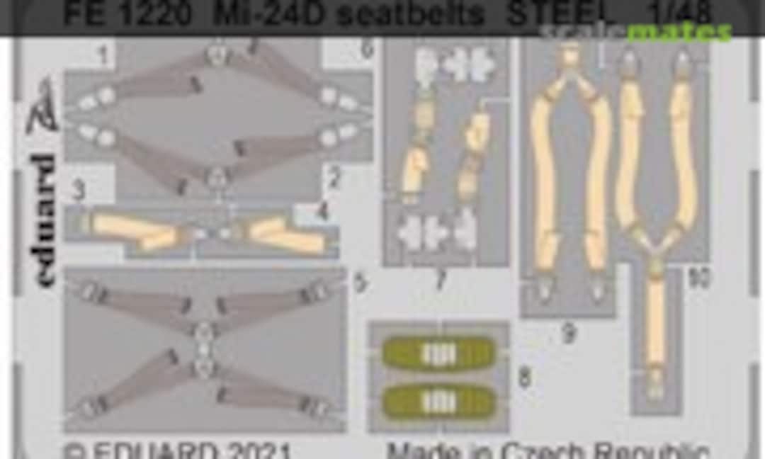 1:48 Mi-24D seatbelts STEEL (Eduard FE1220) FE1220