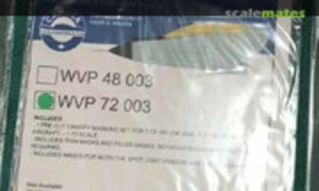 1:72 CF-101 Voodoo Canopy Mask Set (Canuck Model Products WVP72003)