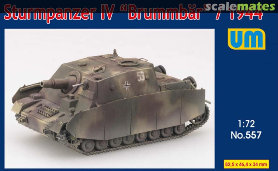Boxart Sd.Kfz. 166 Sturmpanzer IV ’Brummbär‘ 557 UM 
