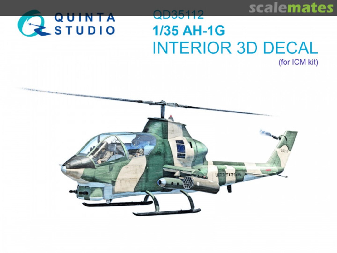 Boxart AH-1G interior 3D decals QD35112 Quinta Studio Boxart AH-1G interior 3D decals QD35112 Quinta Studio