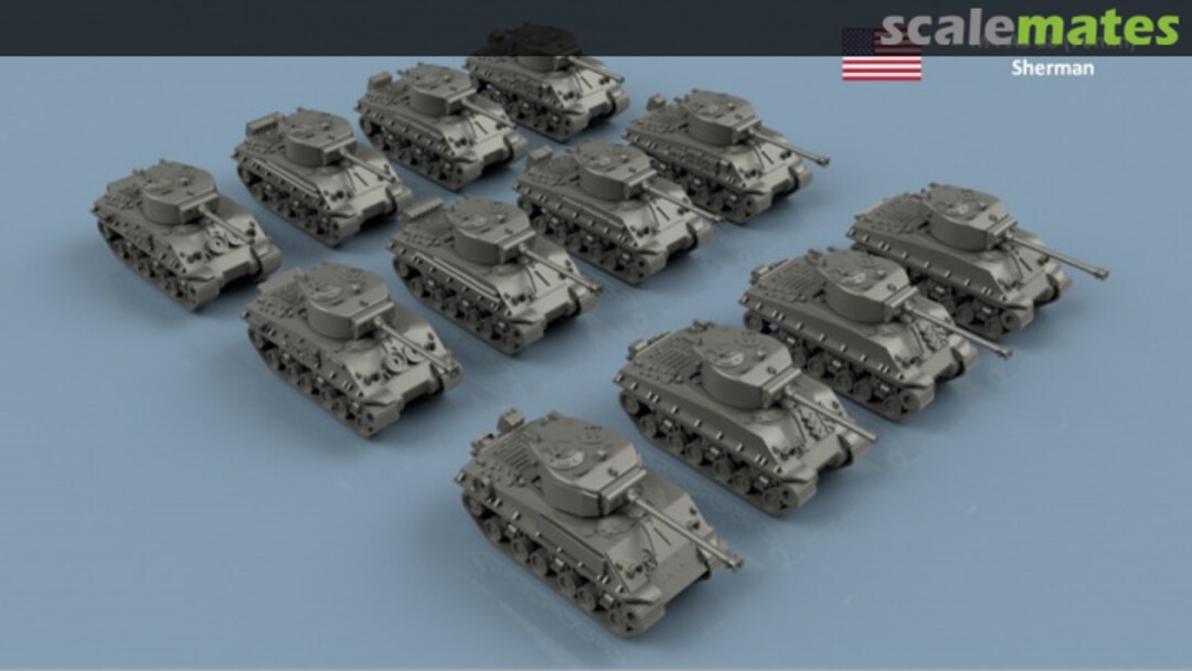 Boxart Sherman M4A3E8 - 3D printing (6 pcs) 3D144385 L'Arsenal Boxart Sherman M4A3E8 - 3D printing (6 pcs) 3D144385 L'Arsenal