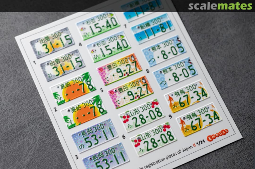 Contents Japanese Local Registration Plates with Background II EM24014 Embase Contents Japanese Local Registration Plates with Background II EM24014 Embase