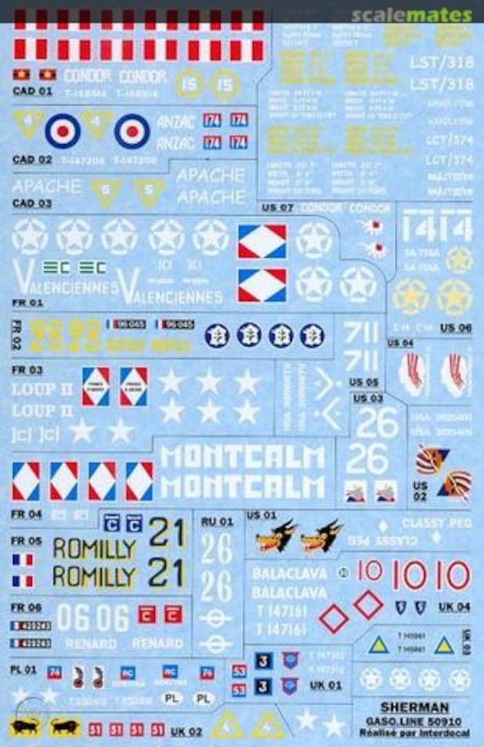 Boxart Special Sherman / 22 different Models GAS50910 Gaso.line Boxart Special Sherman / 22 different Models GAS50910 Gaso.line