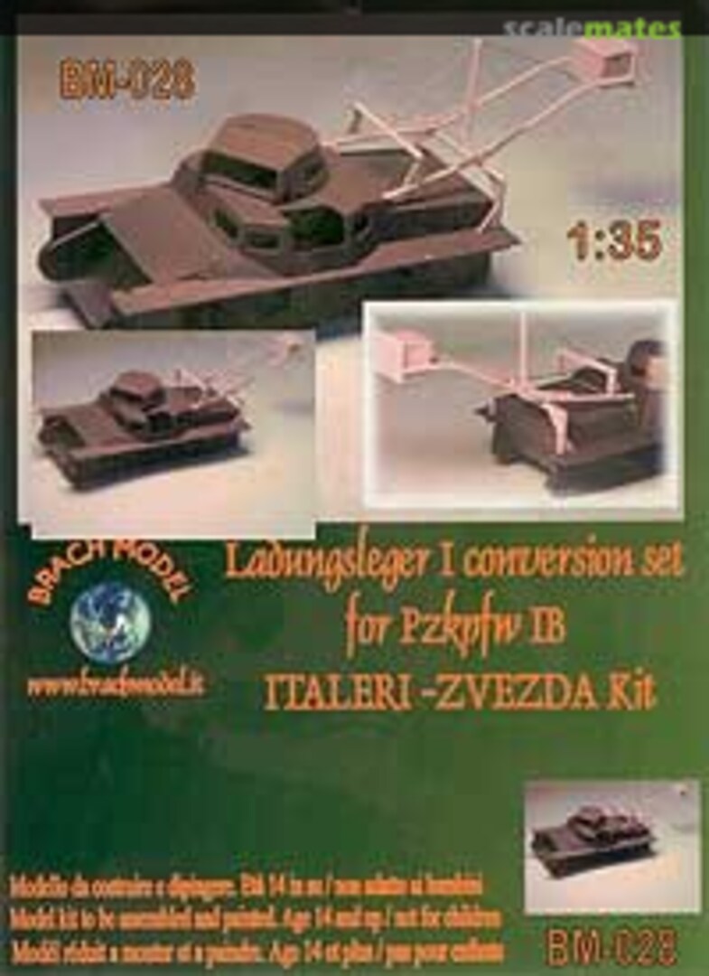 Boxart Ladungsleger I (Version 3) on Pzkpfw I Ausf.B BM-032 Brach Model Boxart Ladungsleger I (Version 3) on Pzkpfw I Ausf.B BM-032 Brach Model