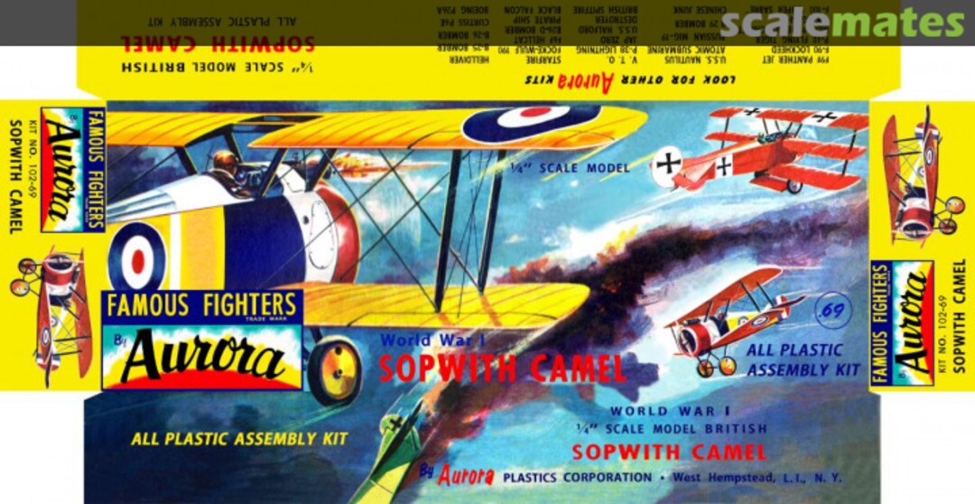 Boxart Sopwith Camel 102-69 Aurora Boxart Sopwith Camel 102-69 Aurora