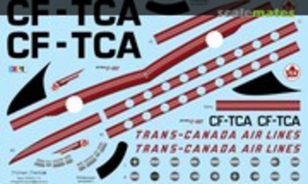 1:144 Avro C-102 Trans Canada Airlines (Vintage Flyer Decals VFD144-114) VFD144-114