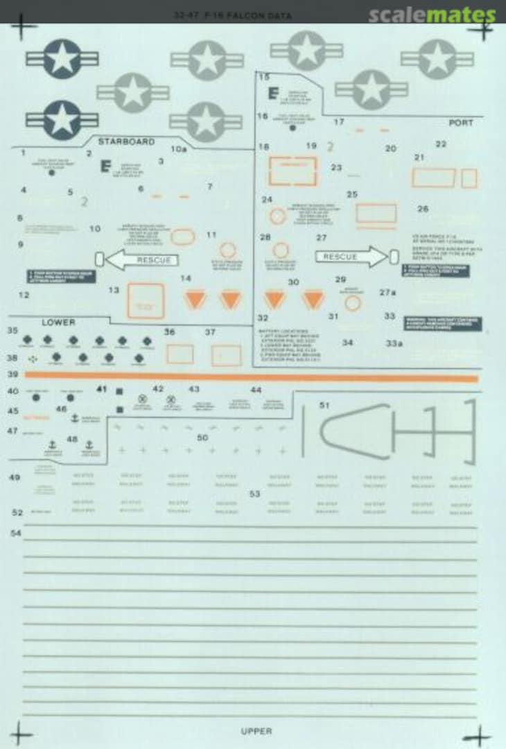 Boxart F-16 Falcon Data 32-47 SuperScale International Boxart F-16 Falcon Data 32-47 SuperScale International