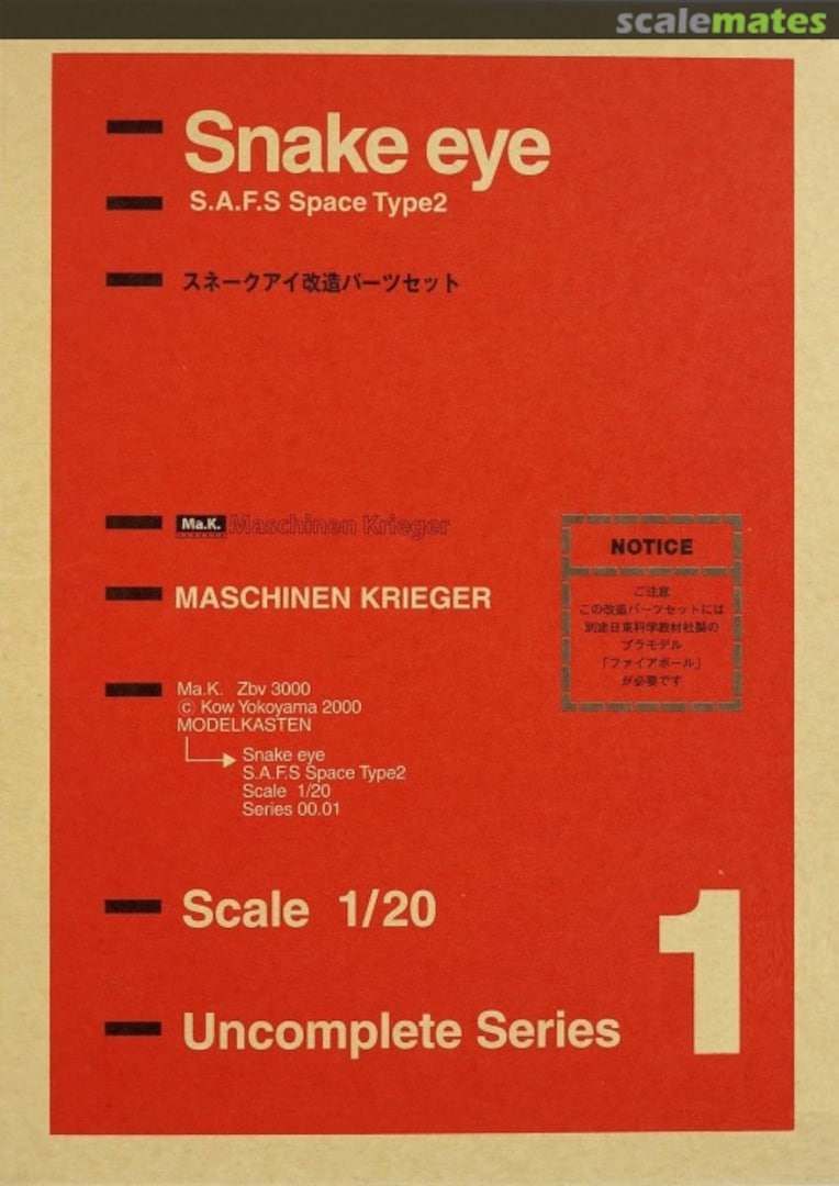 Boxart Snake Eye S.A.F.S Space Type2 00.01 Modelkasten