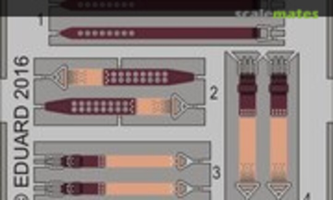 1:32 A6M5c seatbelts STEEL (Eduard 32883) 32883