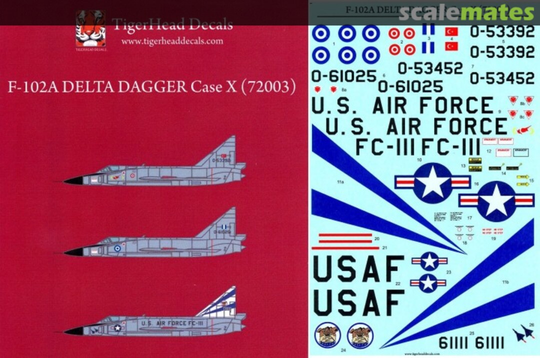 Boxart F-102A Delta Dagger Case X 72003 Tigerhead Models Boxart F-102A Delta Dagger Case X 72003 Tigerhead Models