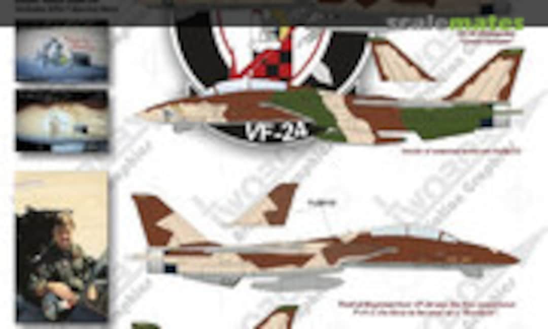 1:48 F-14B Tomcats Sandbox AlleyCats (TwoBobs Aviation Graphics 48-025) 48-025