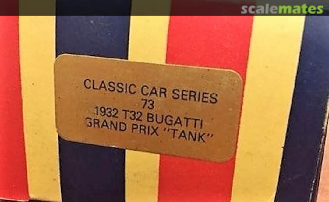 Boxart Bugatti Type 32 ‘Tank’ 73 Grand Prix Models Boxart Bugatti Type 32 ‘Tank’ 73 Grand Prix Models
