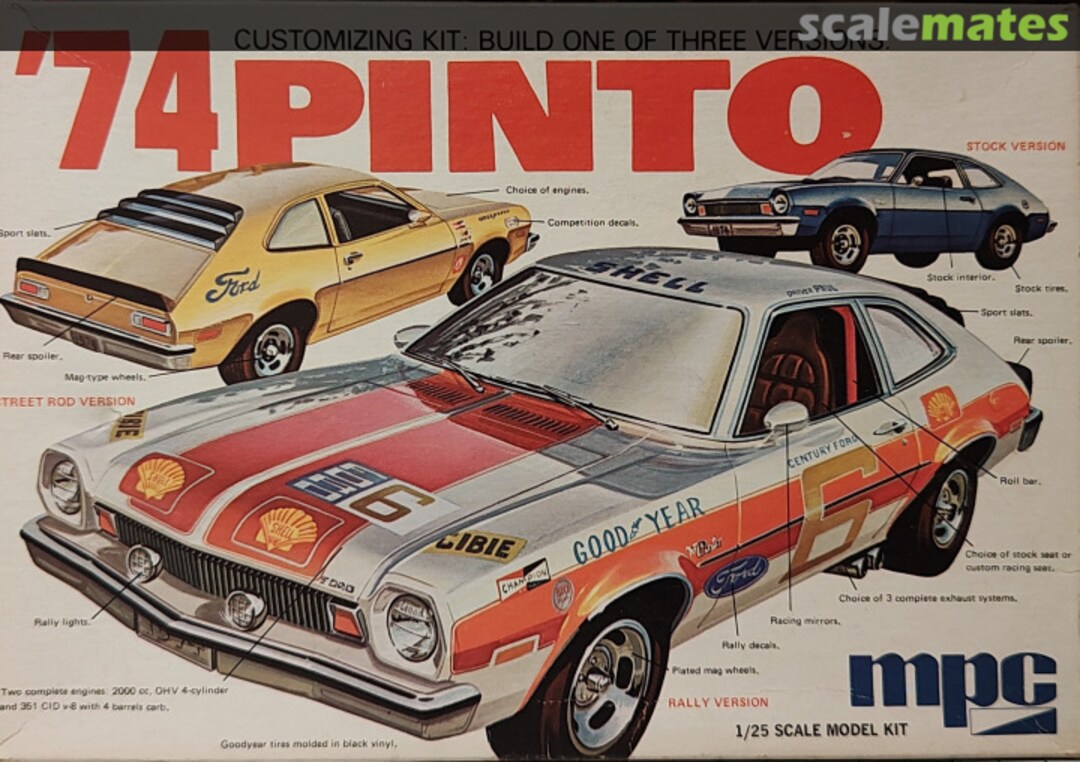 Boxart '74 Pinto 1-7412-250 MPC Boxart '74 Pinto 1-7412-250 MPC