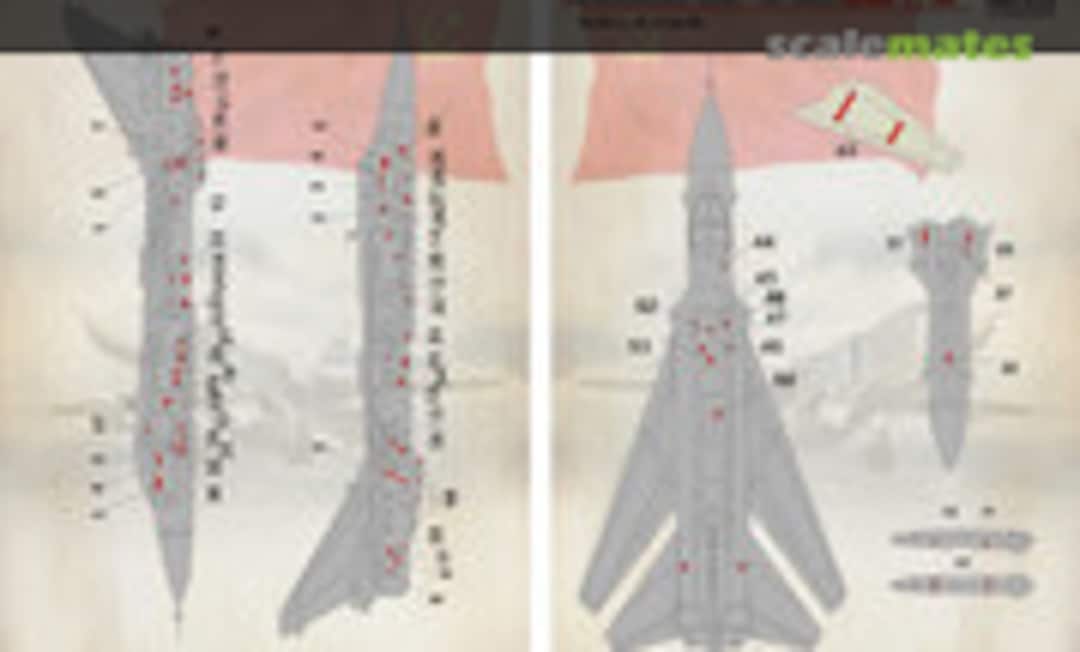 1:48 Su-24M technical stencils (Print Scale 48-098) 48-098
