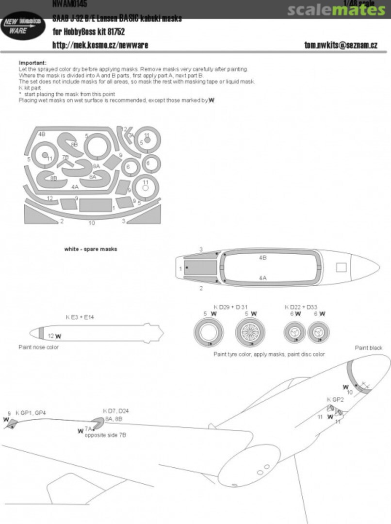 Boxart Saab J-32B/E 'Lansen' BASIC NWAM145 New Ware Boxart Saab J-32B/E 'Lansen' BASIC NWAM145 New Ware