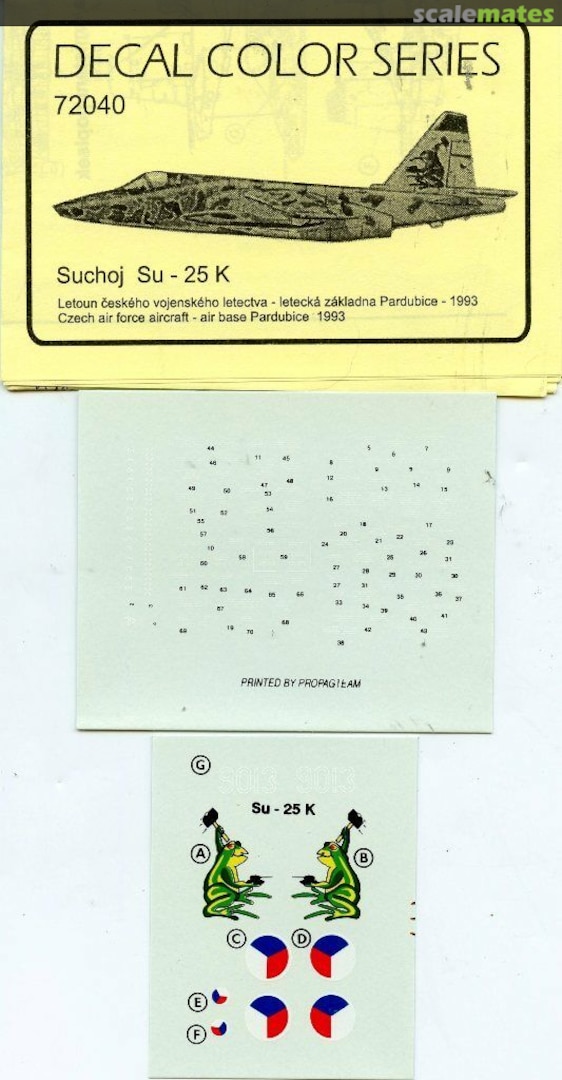 Boxart Suchoj Su-25 K 72040 Propagteam Boxart Suchoj Su-25 K 72040 Propagteam