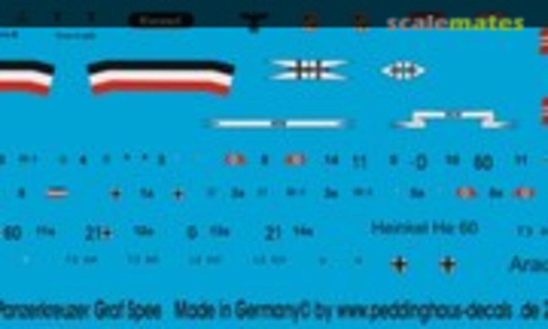 1:700 Panzerkreuzer Graf Spee (Peddinghaus-Decals EP 2620)