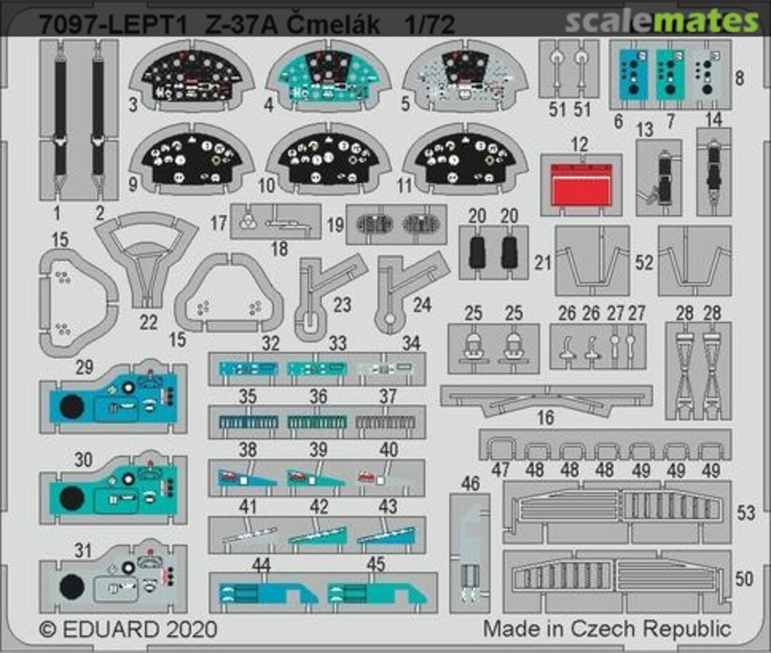 Boxart Z-37A PE-set 7097-LEPT Eduard Boxart Z-37A PE-set 7097-LEPT Eduard