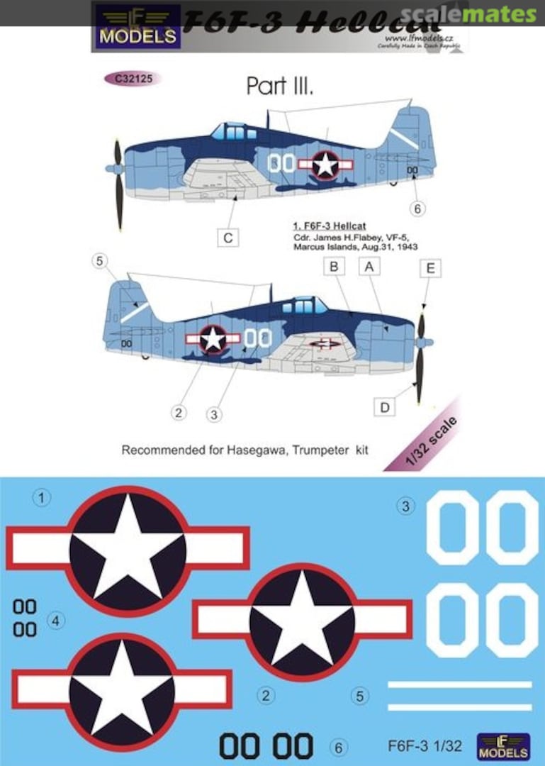 Boxart F6F-3 Hellcat Part III. C32125 LF Models Boxart F6F-3 Hellcat Part III. C32125 LF Models
